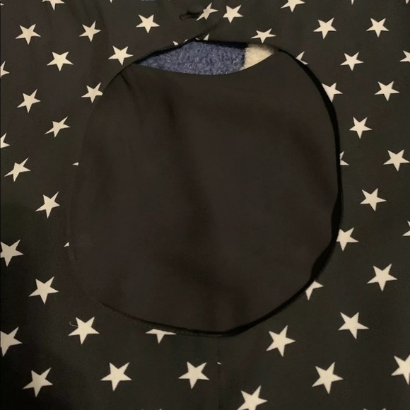Catherine Malandrino Black White Stars Keyhole Back Tank Small - Picture 5 of 5